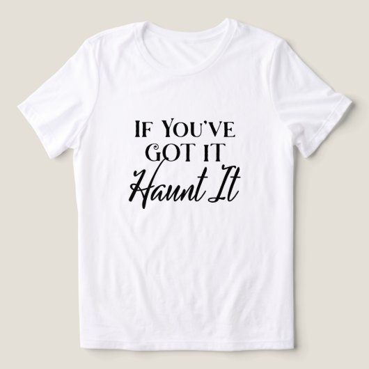 Als je het hebt, laat het dan spoken Humor Hallowe Tri-Blend Shirt (Design voorkant)
