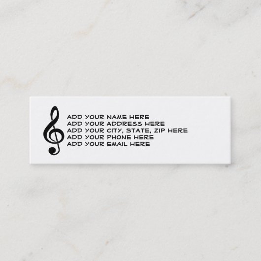 Als je het hebt - maak het flauw met Skinny Visite Mini Visitekaartje (Voorkant)