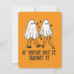 Als je het hebt, pronk er dan mee – Schattig spook Feestdagenkaart