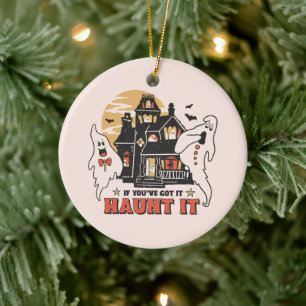 Als je het hebt, schiet er dan op. keramisch ornament