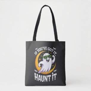 Als je het hebt, spook het Cute Ghost Zonnebril Tote Bag