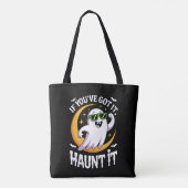Als je het hebt, spook het Cute Ghost Zonnebril Tote Bag (Achterkant)
