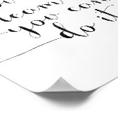 Als je het kan dromen kan je het doen poster (Hoek)