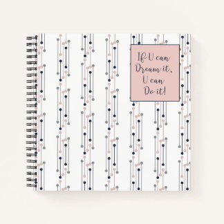 Als je het kunt dromen citaat notitieboek