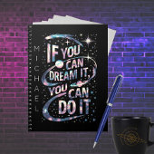 Als je het kunt dromen, gepersonaliseerd notitiebo notitieboek