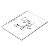 Als je het kunt dromen, kun je het citeren notitieboek (Linkerzijde)