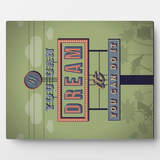 Als je het kunt dromen, kun je het doen fotoplaat (Voorkant)