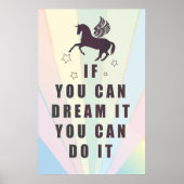 als je het kunt dromen , kun je het doen poster (Voorkant)