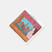 Als je het kunt dromen, kun je het lanceren! servetten (Hoek)