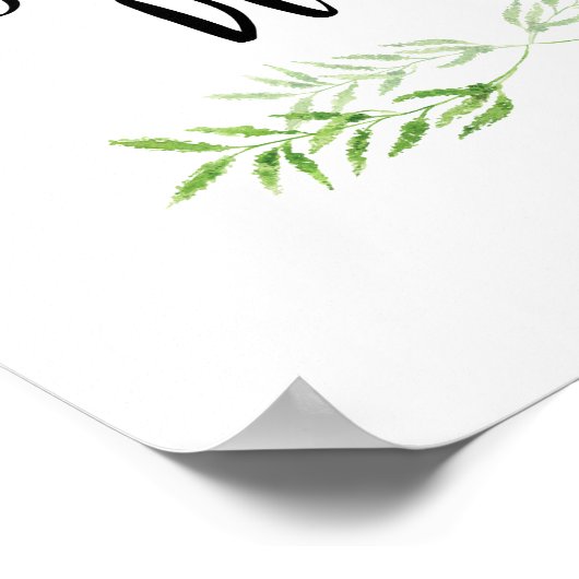 Als je het kunt dromen | Trendy Botanical Quote Poster (Hoek)