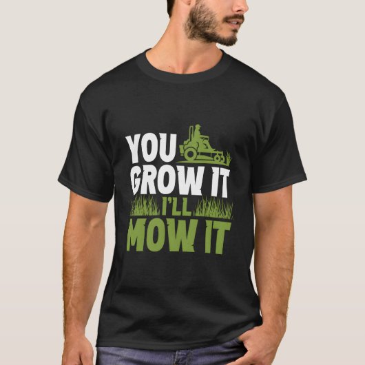 Als je het kweekt maai ik het gras maaimaaier Cu T-shirt (Voorkant)