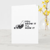 Als je het kweken, zal ik het grasmaaien. kaart (Gele Bloem)