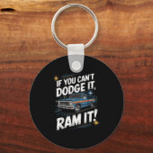 Als je het niet kunt ontwijken ram het dan Ck Omho Sleutelhanger (Voorkant)