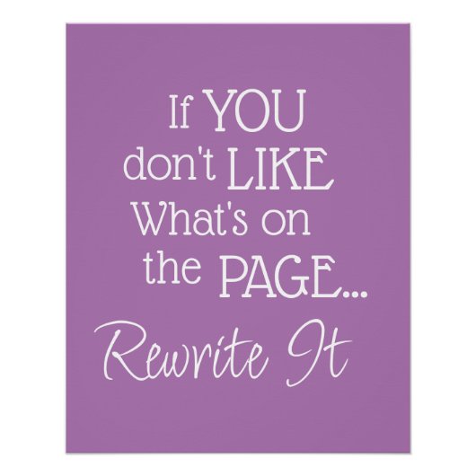 "Als je het niet leuk vindt wat er op de pagina st Perfect Poster (Voorkant)