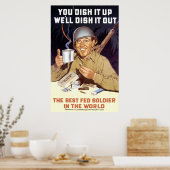 Als je het opgooit, zullen we het weggooien poster (Keuken)