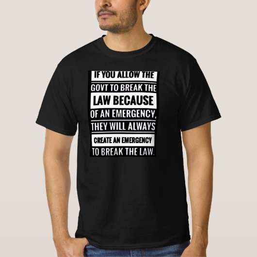 ALS JE HET TOESTAAT..... T-SHIRT (Voorkant)