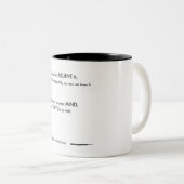 Als je het voelt, geloof, lief, geest tweekleurige koffiemok (Voorkant rechts)