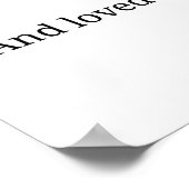 Als je het weet, spreekt je hart liefdesgedicht po poster (Hoek)