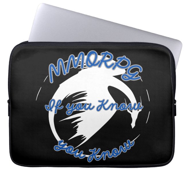 Als je het weet, weet je ( gaming-thema) laptop sleeve (Voorkant)