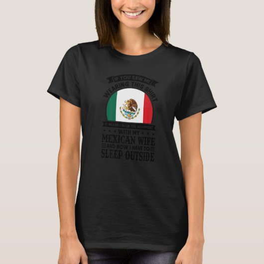 als je het ziet betekent mexicaanse vrouw Mexico M T-shirt (Voorkant)