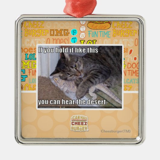 Als je het zo vasthoudt metalen ornament (Voorkant)