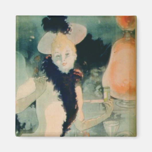 'Als je hoest, neem Geraudel Pastilles' (kleur li Magneet (Voorkant)