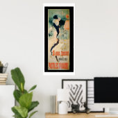 'Als je hoest, neem Geraudel Pastilles' (kleur li Poster (Thuiskantoor)