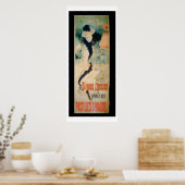 'Als je hoest, neem Geraudel Pastilles' (kleur li Poster (Keuken)