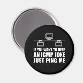 Als je ICMP Joke wilt horen pingelen Magneet (Voorkant / Achterkant)