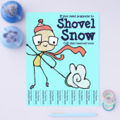 Als je iemand nodig hebt om de sneeuwbrochure op t flyer (Enkel)