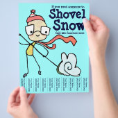 Als je iemand nodig hebt om Sneeuw Scheppen Flyer  (Hand)