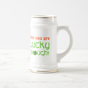 Als je Ierse Lucky bent, genoeg Shamrock drink Bierpul