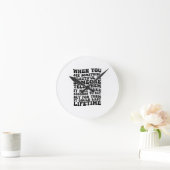 Als je iets moois in iemand ziet ronde klok (Huis)