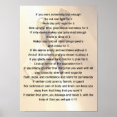 Als je iets slechts wilt, Motivatie Poster (Voorkant)