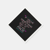 Als je iets te zeggen hebt in mijn gezicht servet (Hoek)