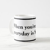Als je in de zwarte en witte Mok bent (Voorkant links)