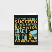 Als je in het begin niet bent geslaagd, probeer da kaart (Voorkant)