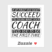 Als je in het begin niet bent geslaagd, probeer da sticker (Vel)