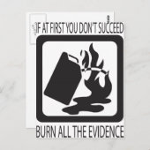 Als je in het begin niet slaagt briefkaart (Voorkant / Achterkant)