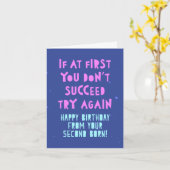 Als je in het begin niet slaagt, probeer het dan o kaart (Gele Bloem)