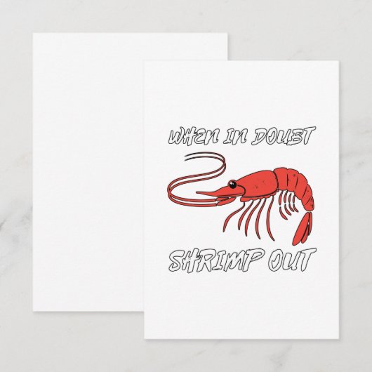 Als je in twijfel trekt bedankkaart (Voorkant / Achterkant)