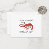 Als je in twijfel trekt notitiekaartje (Voorkant / Achterkant in situ)