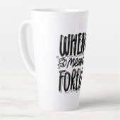 Als je ja zegt, betekent dat voor altijd latte mok (Linkerhoek)