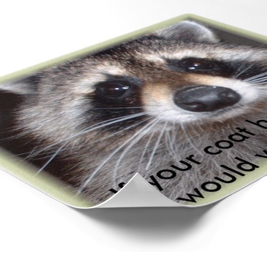 Als je jas een gezicht had, zouden we dan... poster (Hoek)