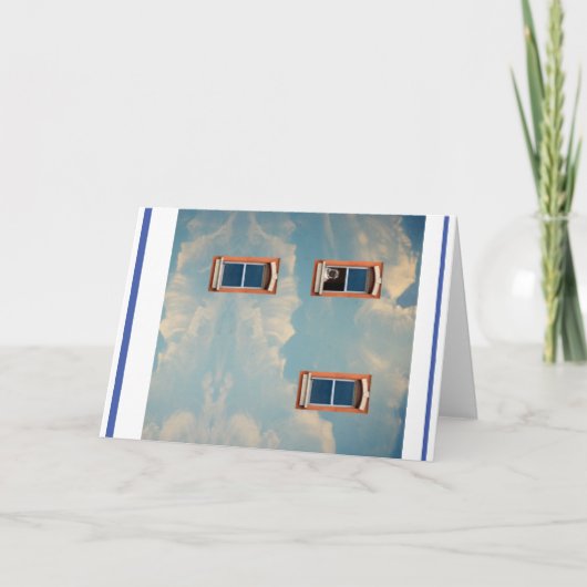 Als je je alleen voelt en blauw kaart (Voorkant)