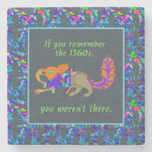 "Als je je de jaren 1360 herinnert..." Stenen Onde Stenen Onderzetter (Voorkant)