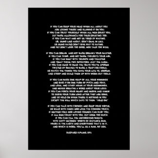 Als je je hoofd kunt houden als alles over jou gaa poster