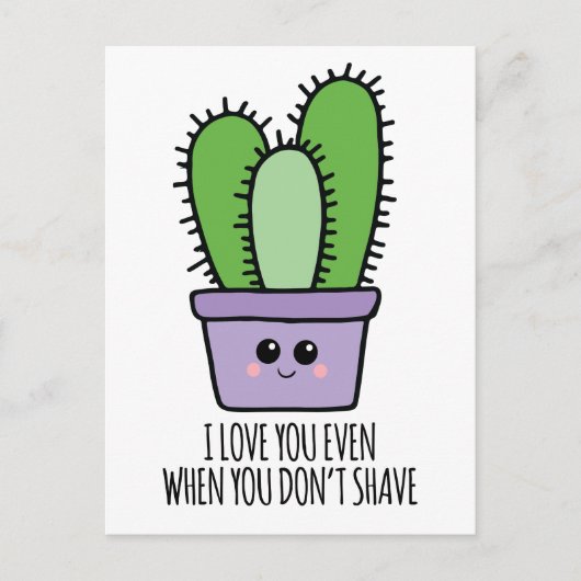 Als je je niet scheert Grappige Valentijnsdag Feestdagenkaart (Voorkant)