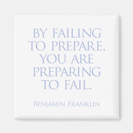 Als je je niet voorbereidt, maak je je klaar om te magneet (Voorkant)