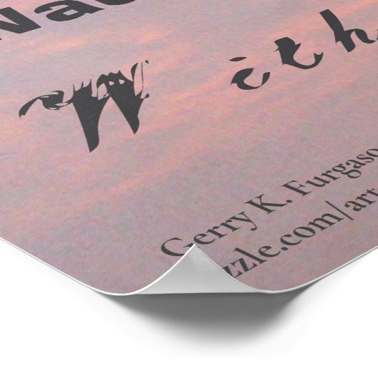 ALS JE JE STEMPEL DRUKT POSTER (Hoek)